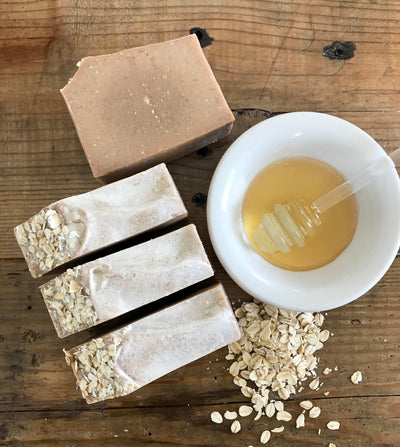 Oatmeal & Honey Scrub Goat Milk Soap